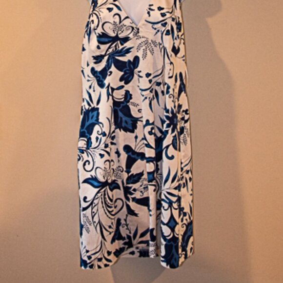 AGB Dress Halter Knee length Tropical Size 16 - Picture 3 of 6